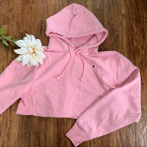 ๐ CHAMPION REVERSE WEAVE CROPPED HOODIE: small - Picture 7 of 7